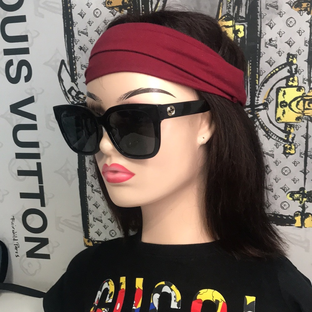 New Authentic Gucci Black Sunglasses GG0034SAN 001 - Picture 1 of 13